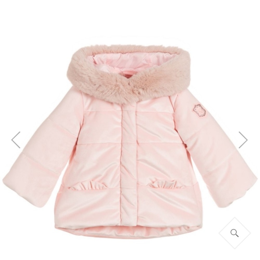 Pink coat from Monnalisa , excellent condition